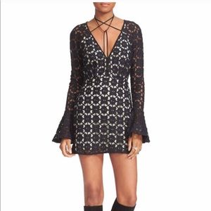Free people bohemian flare sleeve dress